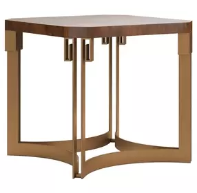 Boulevard Brown Square End Table