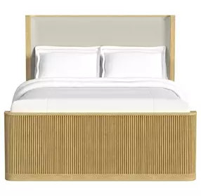 Sutton Brown and Gray Upholstered Bedroom Set