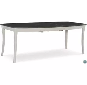 Cosmopolitan White and Gray Salerno Butterfly Extendable Dining Room Set