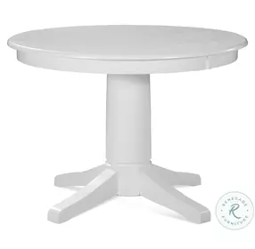 Hampton Pure White 42" Dining Room Set