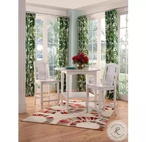 Hampton Chalk And White Seaside Pub Table