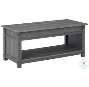 Freedan Grayish Brown Lift Top Occasional Table Set