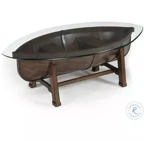 Beaufort Dark Oak Oval Occasional Table Set