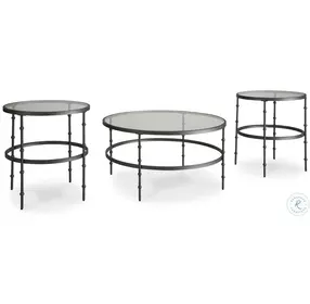 Kellyco Gunmetal Occasional Table Set