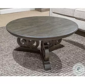 Bellamy Peppercorn Round Cocktail Table