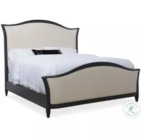Ciao Bella Beige And Black upholstered Bedroom Set