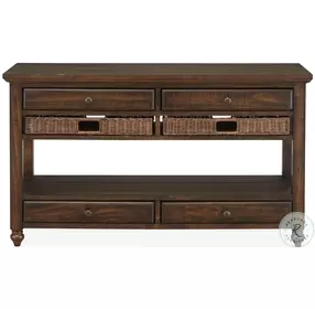 Cottage Lane Coffee Wood Sofa Table