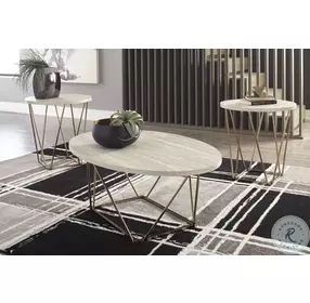 Tarica Two Tone Table Set of 3