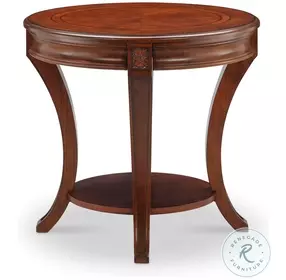 Ashcroft Cherry Oval End Table