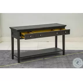 Westley Falls Graphite Rectangle Sofa Table