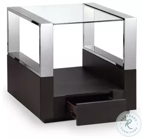 Concord Graphite Rectangular End Table