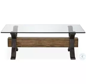 Sawyer Toasted Nutmeg Rectangular Cocktail Table