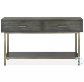 Fulton Smoke Anthracite And Pewter Rectangular Sofa Table