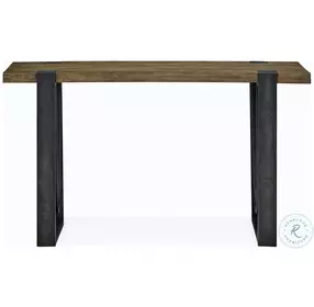 Bowden Rustic Honey And Distressed Iron Rectangular Sofa Table