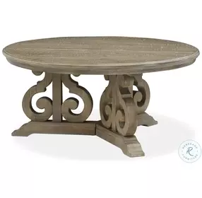 Wickham Park Dovetail Grey Round Occasional Table Set