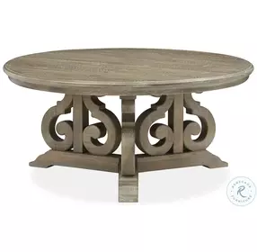 Wickham Park Dovetail Grey Round Cocktail Table
