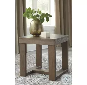 Cariton Gray Square End Table