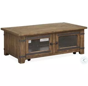 Isabella Farmhouse Timber Lift Top Storage Occasional Table Set