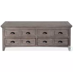 Ashton Grove Dovetail Grey Lift Top Storage Castered Cocktail Table