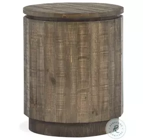 Bradford Tobacco Round Accent Table