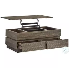 Bradford Tobacco Lift Top Rectangular Cocktail Table