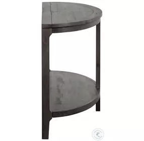 Boswell Peppercorn Demilune Sofa Table