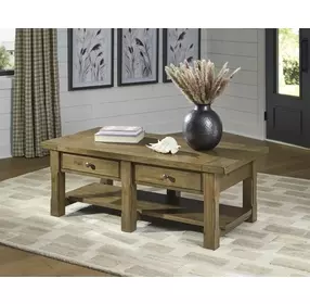 Vandenmore Medium Brown Rectangular Cocktail Table