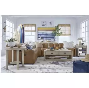 Sunset Cove Sanibel Brown Rectangular Chairside End Table