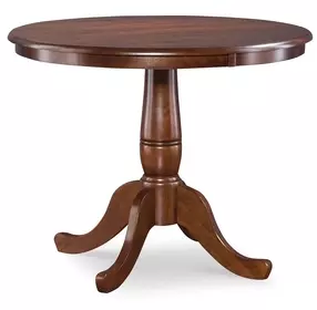 Dining Essentials Espresso 36" Round Pedestal Dining Table