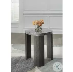 Surmour Gray and Brown End Table