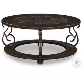 Frallyn Dark Brown Coffee Table