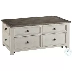 Bolanburg Antique White Weathered Gray Lift Top Occasional Table Set