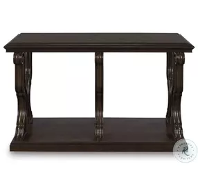 Maylee Dark Brown Sofa Table