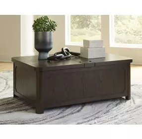 Breckington Dark Brown Rectangular Coffee Table