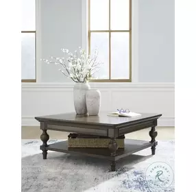 Veramond Dark Brown Square Cocktail Table