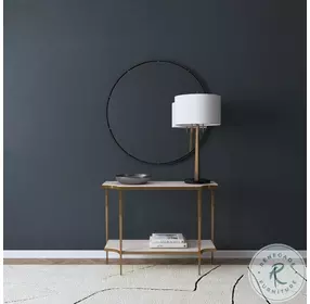 Mercantile White And Gold Console Table
