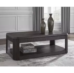 Carlibrie Warm Brown Rectangular Lift Top Cocktail Table