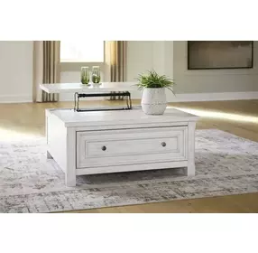 Robbinsdale Antique White Lift Top Occasional Table Set