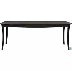 Cosmopolitan Coal and Black Salerno Butterfly Extendable Dining Room Set