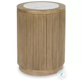 Camdill Light Brown and White End Table