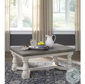 Havalance Gray and White Coffee Table