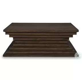 Hannodream Warm Brown Square Occasional Table Set