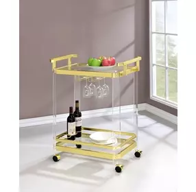 Aerin Gold Server Cart