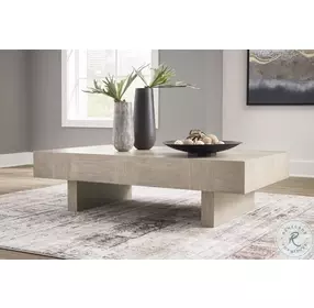 Jorlaina Light Grayish Brown Rectangular Cocktail Table