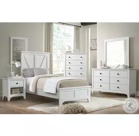 Tahoe Youth Seashell 1 Drawer Nightstand