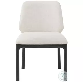 Kesden Silent Black Fabric Upholstered Dining Side Chair