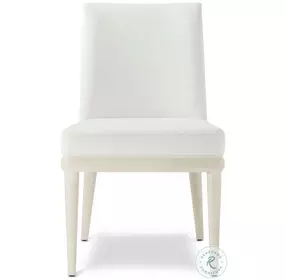 Essence Opal And Marshmallow Performance Fabric Dining Side Chair Set of 2