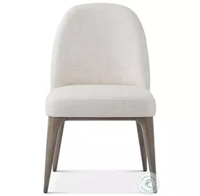 Hudson Pebble Grey Upholstered Dining Solid Back Side Chair