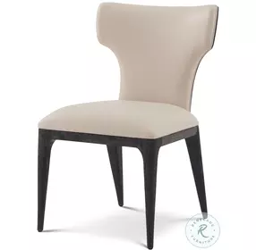 Repose Charcoal Oak Upholstered Dining Side Chair