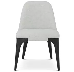 Spencer ST James Gray and Onyx Upholstered Side Chair Set of 2